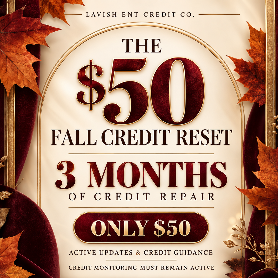 π THE $50 FALL CREDIT RESET π